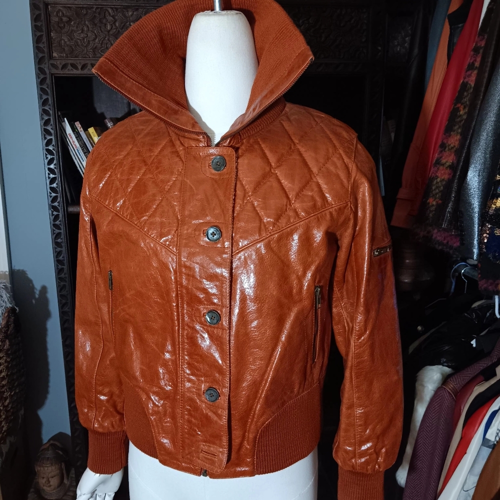 Early 00s American Basic Leather Jacket - image 3
